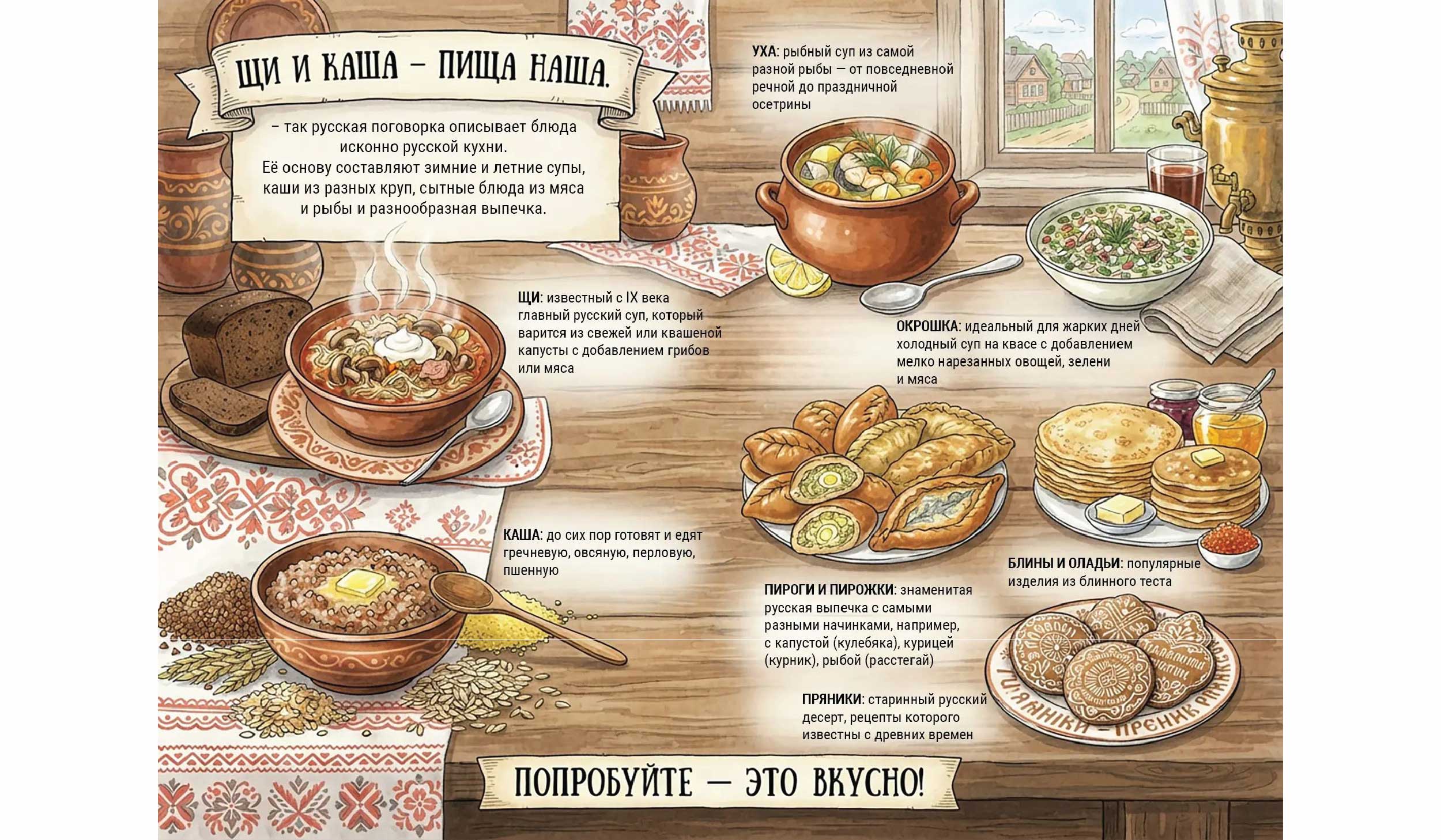 Щи и каша - пища наша